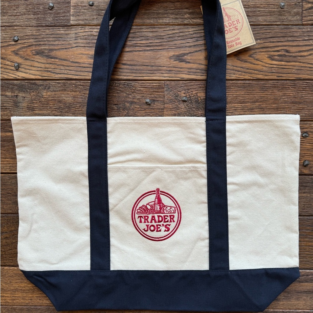 Trader Joe’s canvas tote everyday bag NEW